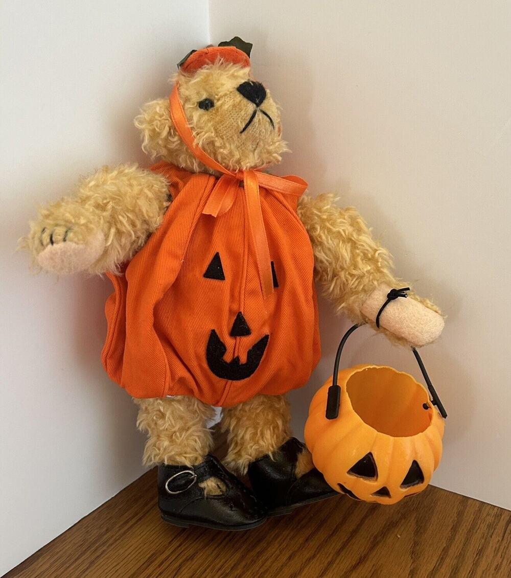 Ashton Drake Galleries Plush Halloween Teddy Bear Barbara Conley/Tracy Roe 1995